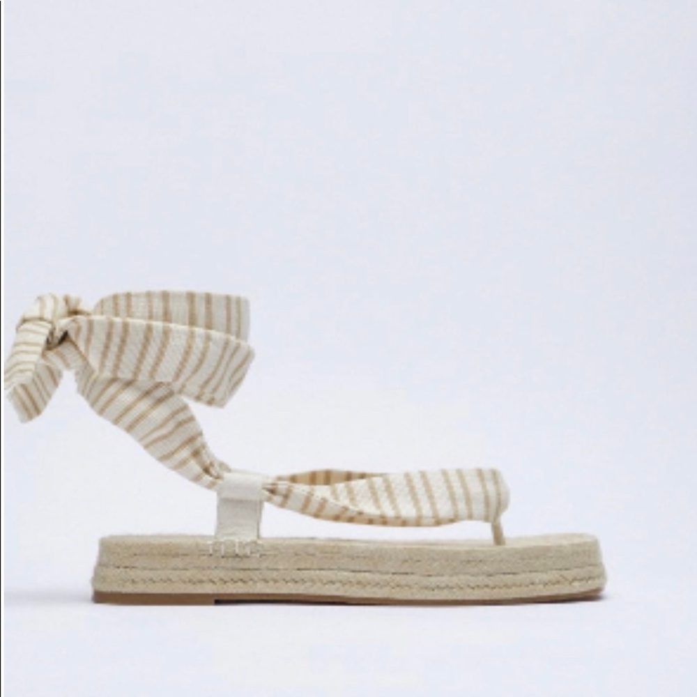 ZARA Chunky Jute Fabric Sandal